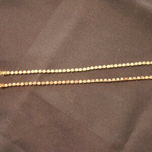 SALE !!  AVON two "tennis" bracelets - clear, pink crystals and pearls